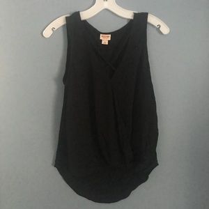 Missimo Black Lace Up Tank